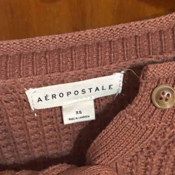 Aeropostale Warm Brown Knit Sweater - Picture 3 of 3